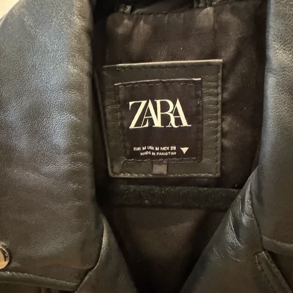 Zara Leather Jacket - Picture 4 of 5